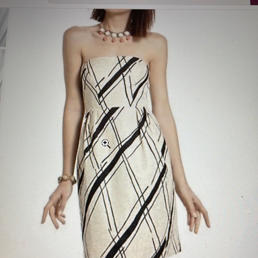 Anthropology Girls from Savoy Strapless Mini Dress